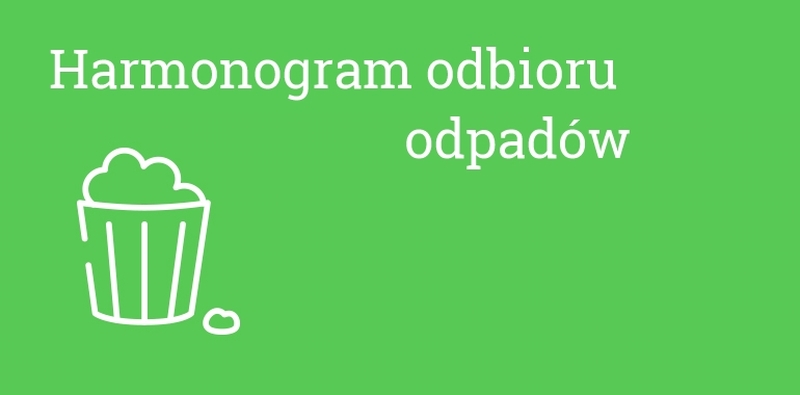 Harmonogram odbioru odpadów wielkogabarytowych bezpośrednio spod posesji październik 2021r.